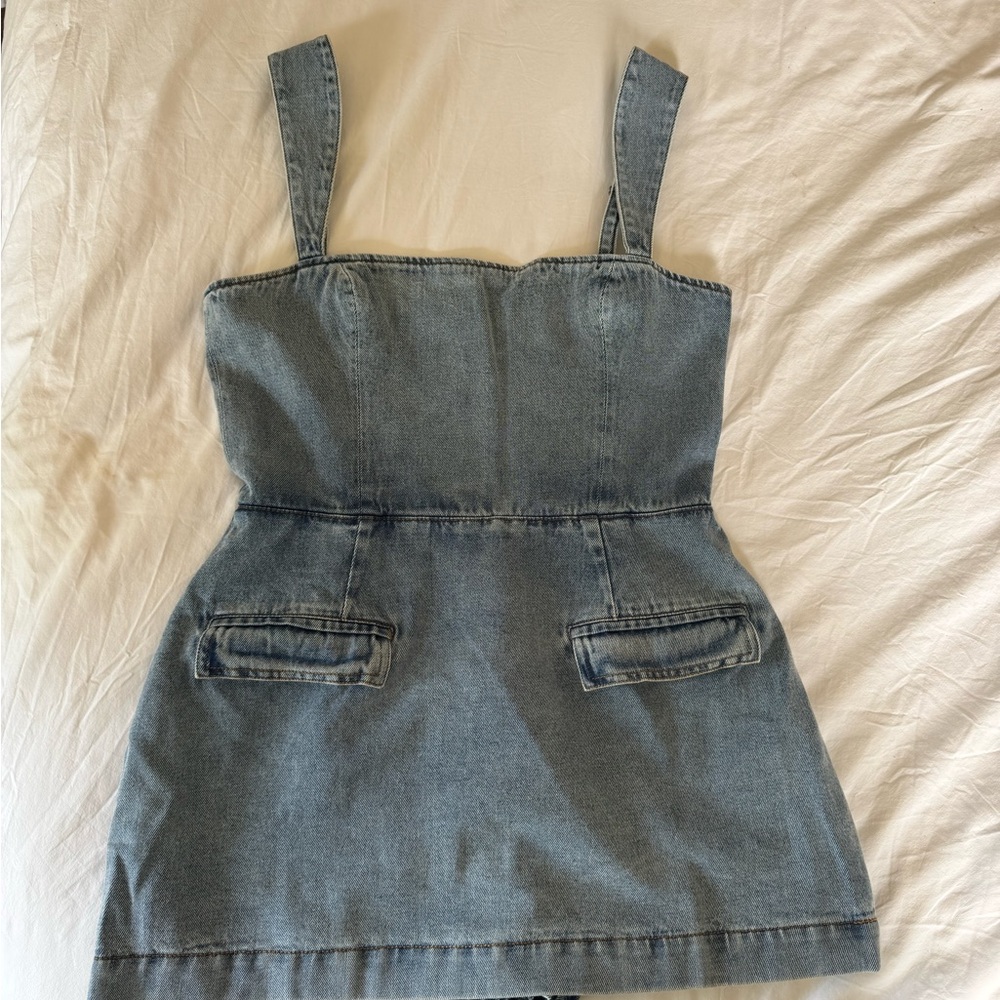 Amanda Uprichard Bethany Skort Romper (Destiny Wash) NEW w/ tags